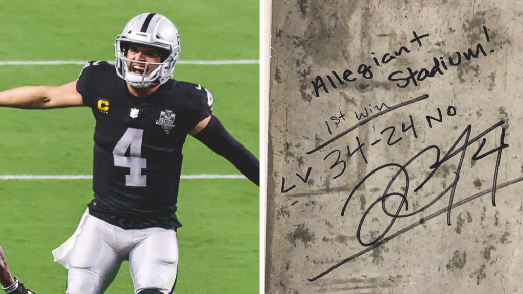 First win in Vegas ✅

Derek Carr ✍️