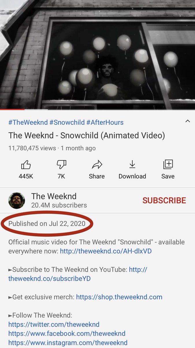 Selena recommends Snowchild while he then posts Snowchild MV on her birthday.