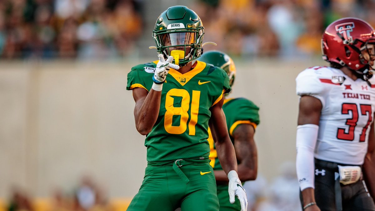 Round 8, Pick #121 - WR Tyquan Thornton, BaylorNice stack w/ Brewer here. Thornton has been held back behind some stud WRs in his career, but he should be the unquestioned WR1 for this team that isn't returning a lot of production but will look to put up some points.