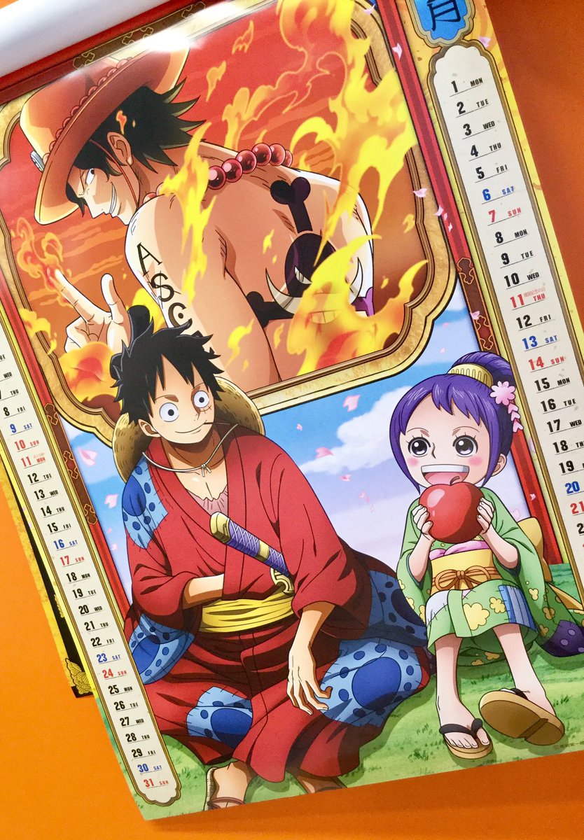 One Piece 麦わらストア福岡店 新商品 21ワンピースa2カレンダー 1 760円 税込 好評発売中 麦わらストア Onepiece