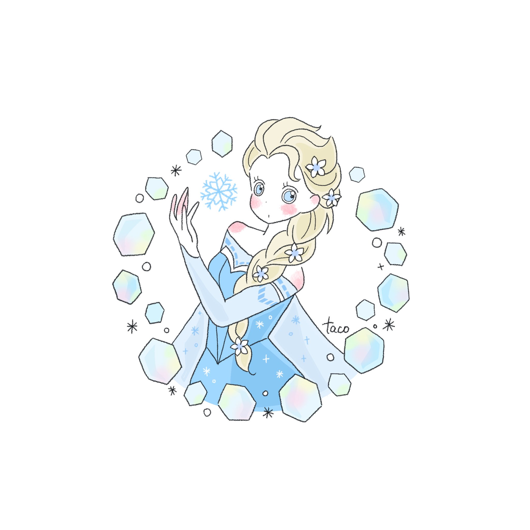 Tacomaru イラスト アイコンにどうぞシリーズ アナ雪 アナと雪の女王 Frozen アナ エルサ Snowwhite 白雪姫 女の子イラスト ゆるいイラスト いらすと いらすとぐらむ イラスト好きな人と繋がりたい イラスト好き Disney