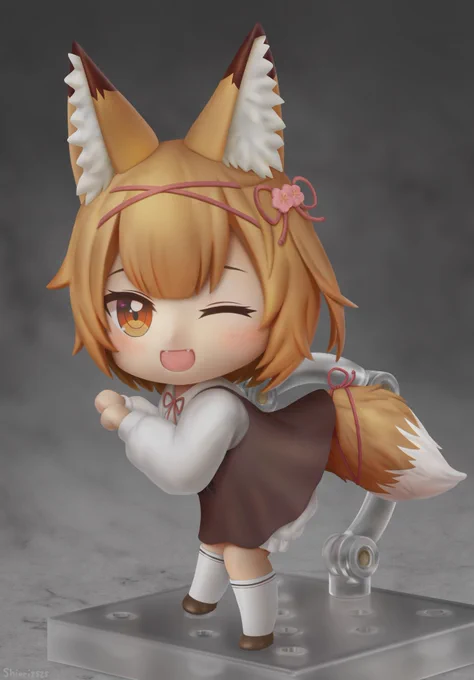 Here is my fanart painting for Koume-chan in nendoroid style. 