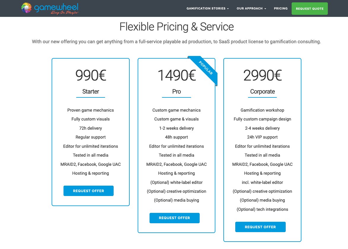 Get ready for your #blackfriday #halloween and end-of-year #christmas campaigns as easy as 1-2-3! Check out our new 3-tier #playableads gamewheel.com/pricing — starting at 990€ #gamification #mobilemarketing #mobilegames #programmaticadvertising #programmaticads @CrossInstall