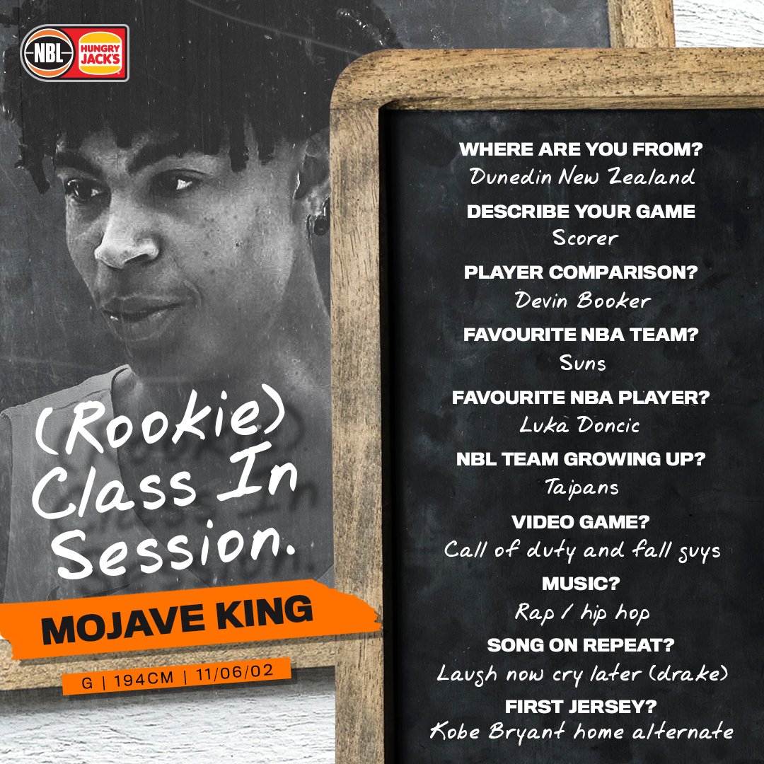 #NBL21 (Rookie) Class In Session 🍎🏀

We've been doing our homework getting to know the league's incoming young guns, next up, <a href="/CairnsTaipans/">Cairns Taipans</a>' Young King, <a href="/Mojaveee/">Mojavee King</a> 👑