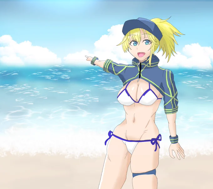 ヒロインXXと海でデートしたかった夏#FGO #イラスト 
