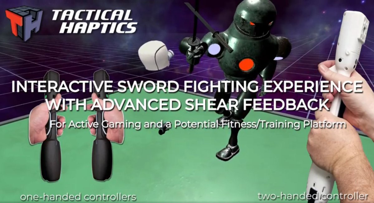 Join us on Thursday at 7pm when <a href="/xMEprof/">xMEprof</a> will introduce the latest controller from <a href="/TacticalHaptics/">Tactical Haptics</a> called the SaberGrip! He'll also discuss the development of the shear feedback haptic technology.
meetup.com/Boston-Virtual…
