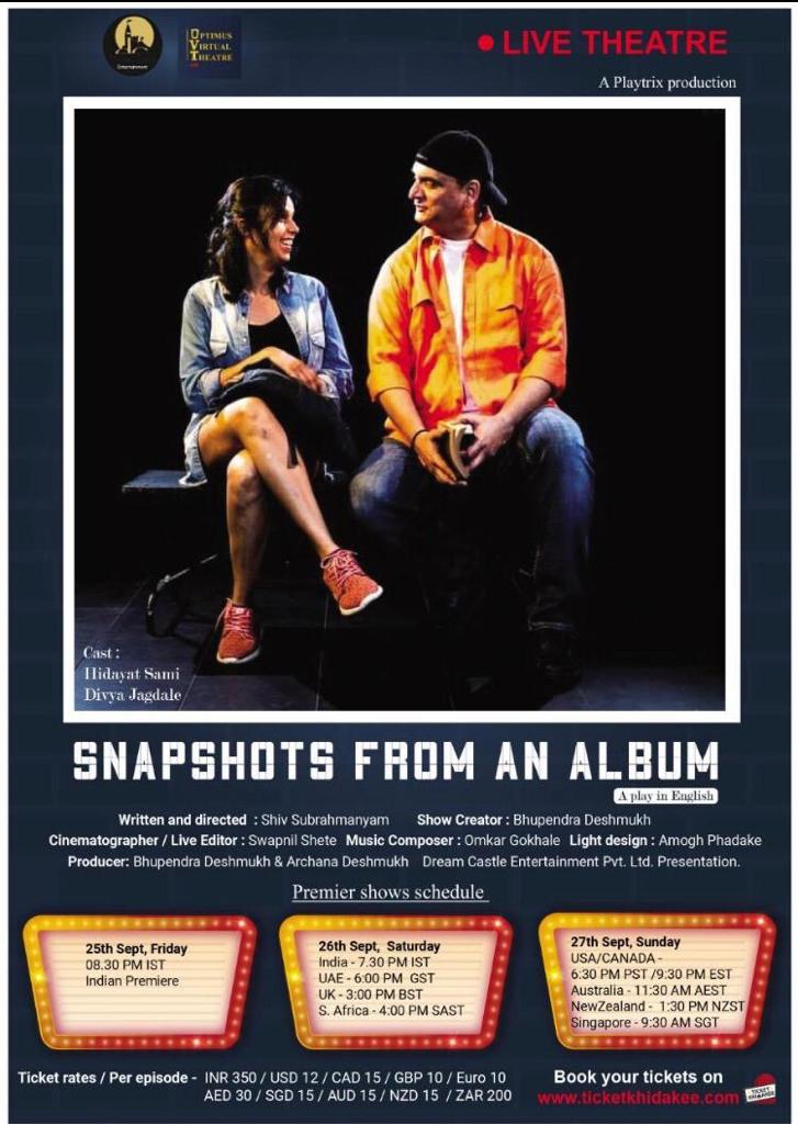 We must start somewhere.. it feels so assuring when friends take initiative and ring the ‘third bell‘ 😍😍😍 all the best Hida and Divya 🤗🤗😘
#HidayatSami <a href="/divyajagdale/">divya jagdale</a> #livetheatre
Tickets: ticketkhidakee.com/snapshots