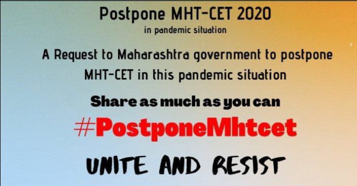 DasalkarVilas's tweet photo. #PostponeMhtcet @samant_uday @AUThackeray @CMOMaharashtra plz postpone Mhtcet exam https://t.co/JjLqShddu1