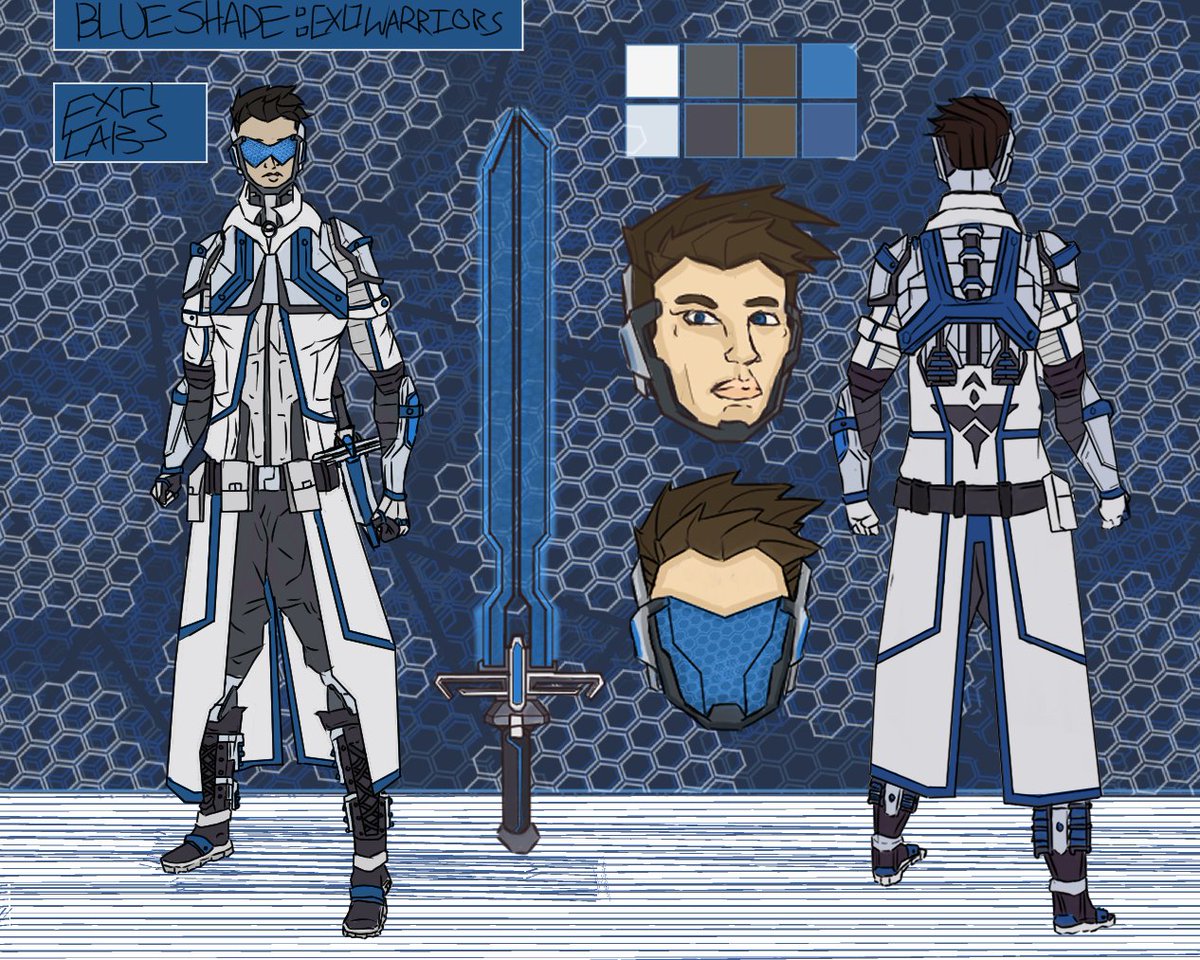exo_labs's tweet photo. I'm new to this whole twitter ordeal but here ya go
It's a character concept sheet and now that I'm finished its back to my dark cavern to do some more. https://t.co/iIQhha3RAp