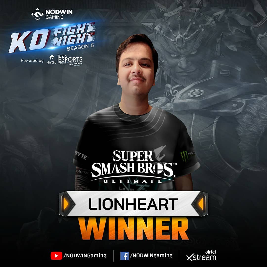 NodwinGaming's tweet photo. Truly beautiful display by our winners in #KOFightNight season 5!
Congratulations to our Champions for winning their respective games π₯π₯
You can catch the replays on youtube, Facebook and @airtelxstreamapp
#KOFightNight #winner #champion https://t.co/IQs8FQsEGI