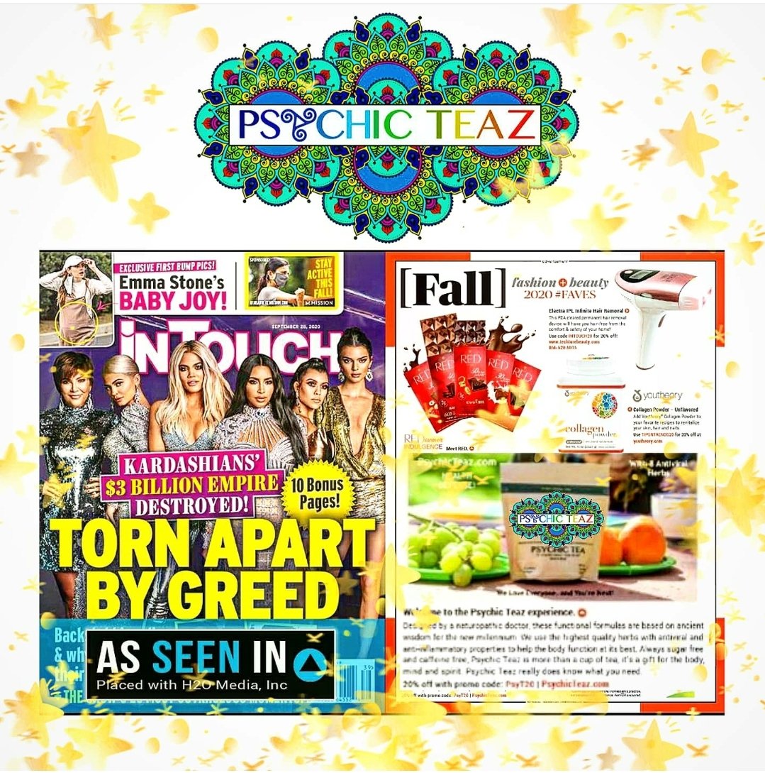 RFAMnetworks's tweet photo. Thrilled to have @psychicteaz on with @calirossen broadcasting now #LinkInBio #intouchmagazine #cover @KUWTK @eentertainment @KimKardashian @kourtneykardash @khloekardashian @KrisJenner @KylieJenner @KendallJenner
@anchor @ApplePodcasts @iHeartRadio @Spotify @Stitcher @tunein https://t.co/UjGlPpaF8K
