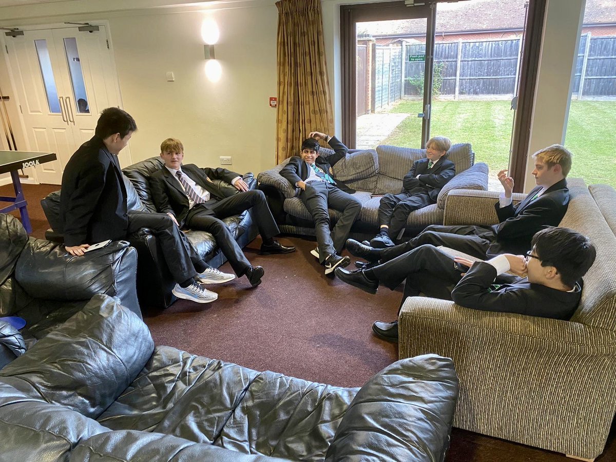 HaywoodsHouse's tweet photo. The @HaywoodsHouse prefects enjoyed the opportunity in today’s House period to talk with our Form 3 and Form 4 students in small groups #leadbyexample #sethighstandards #housespirit https://t.co/MuOUWLPCjC