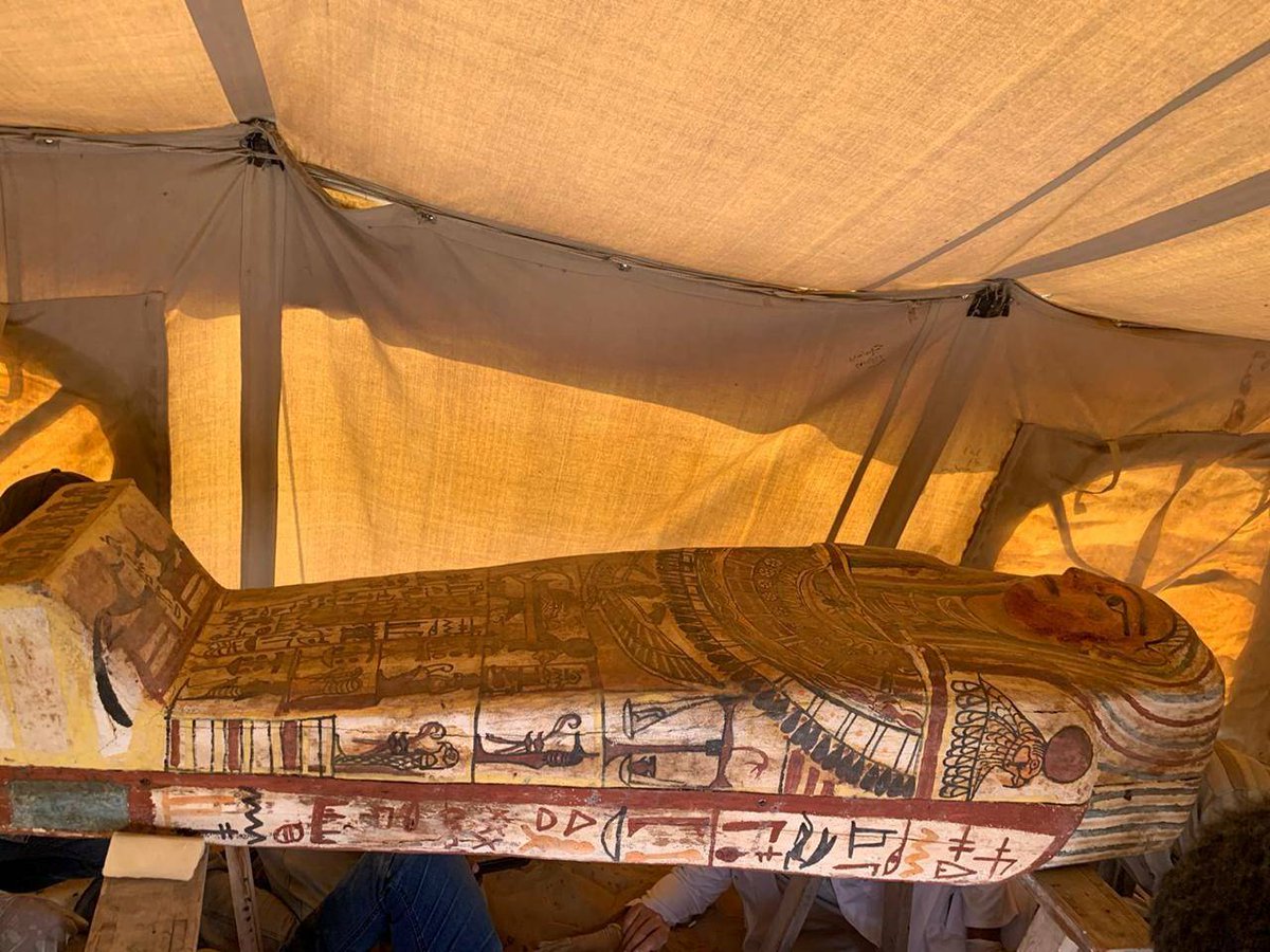  #Discovery | Archaeologists unearthed 27  #sarcophagi in an ancient  #Egyptian city of the dead. They've been sealed for more than 2,500 years. #Egypt  #Archaeology  https://www.businessinsider.in/science/news/archaeologists-unearthed-27-sarcophagi-in-an-ancient-egyptian-city-of-the-dead-theyaposve-been-sealed-for-more-than-2500-years-/slidelist/78245634.cms
