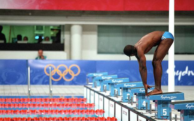 #61When  @EricMoussambani got a wildcard to participate in the Sydney games, he only had access to a swimming pool for an hour everyday (it was in a hotel). He had never seen a Olympic size pool till he reached Sydney in fact, and yet in the 50m freestyle heat, he listed a PB.