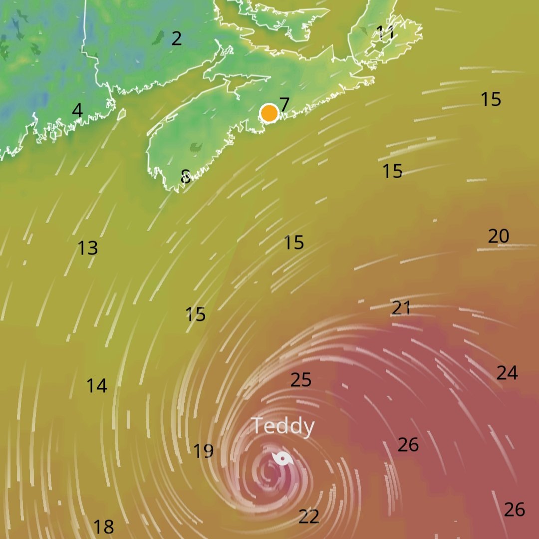 rhywat's tweet photo. #hurricaneteddy is heading straight for us, lucky a new episode of @distantpod is here to distract me! https://t.co/L66n1q08li
