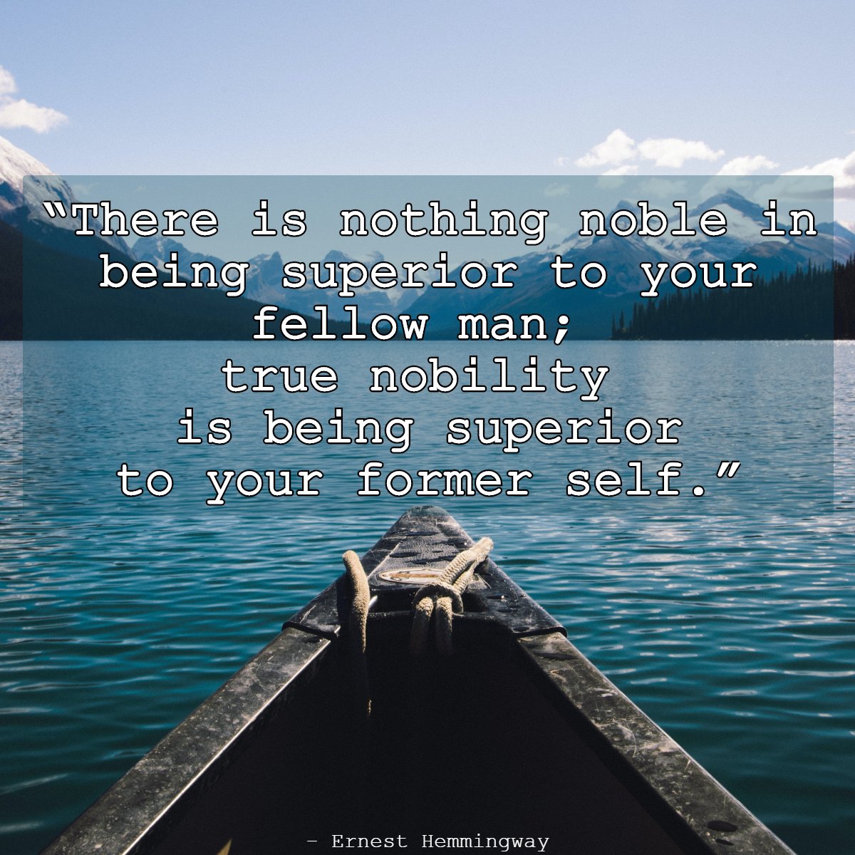 Instead of tearing others down, build yourself up. 
#floating #synergyfloatcenter #mindfulness #EarnestHemmingway #peace