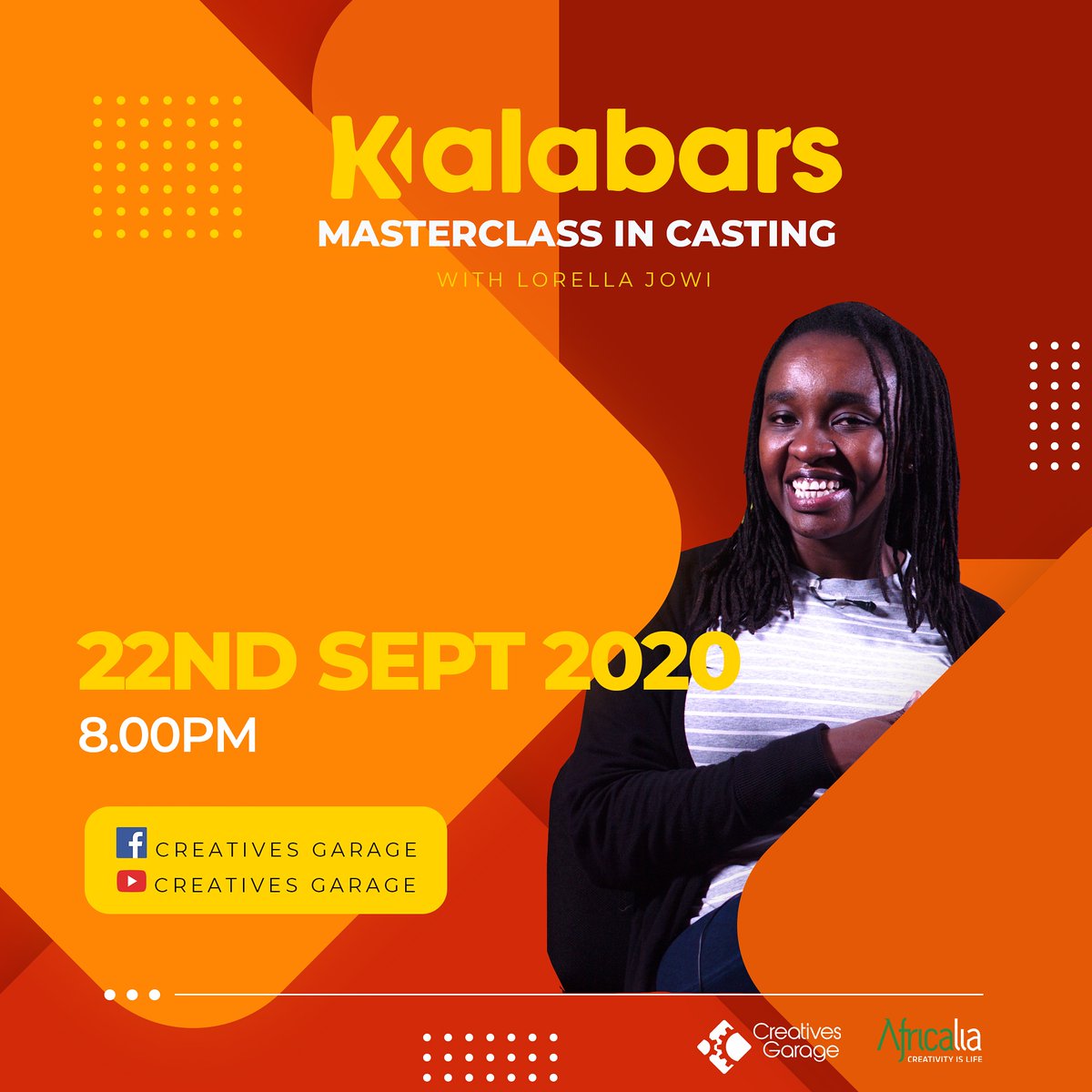 kala_bars's tweet photo. Are you a filmmaker? The opportunity to enhance your casting knowledge is here. Catch Lorella Jowi, an EA-based filmmaker, producer, casting director and voiceover artist based in Nairobi, is ready to lay some knowledge down yo day @8pm on @cr8vesgarage FB &amp; YouTube page. https://t.co/nQk6rsisUG