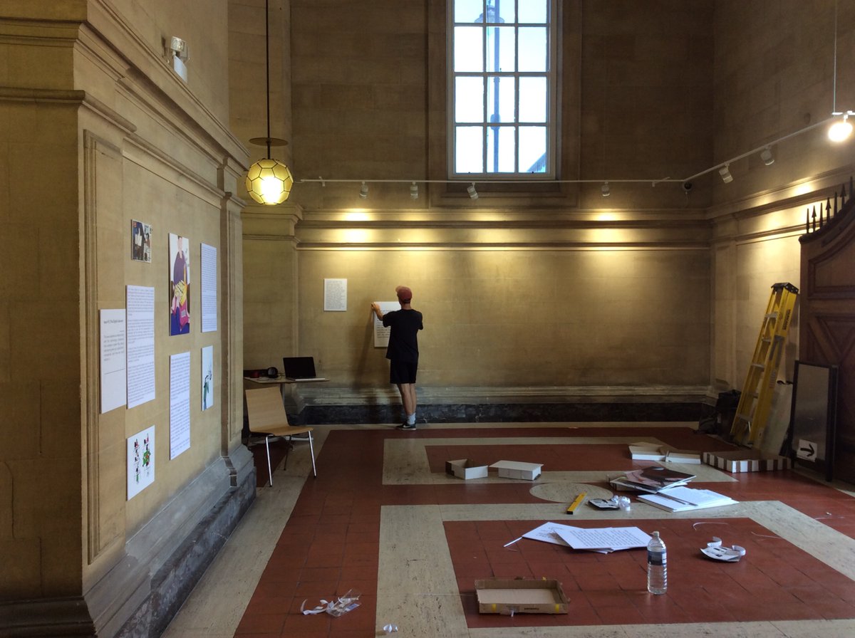 We’ll be at <a href="/TheVestibules/">The Vestibules</a> on #collegegreen 1-7 today with an exhibition on the precarious work and technology. Here’s a couple photos from yesterday’s install. <a href="/notequaltech/">not-equal</a>
