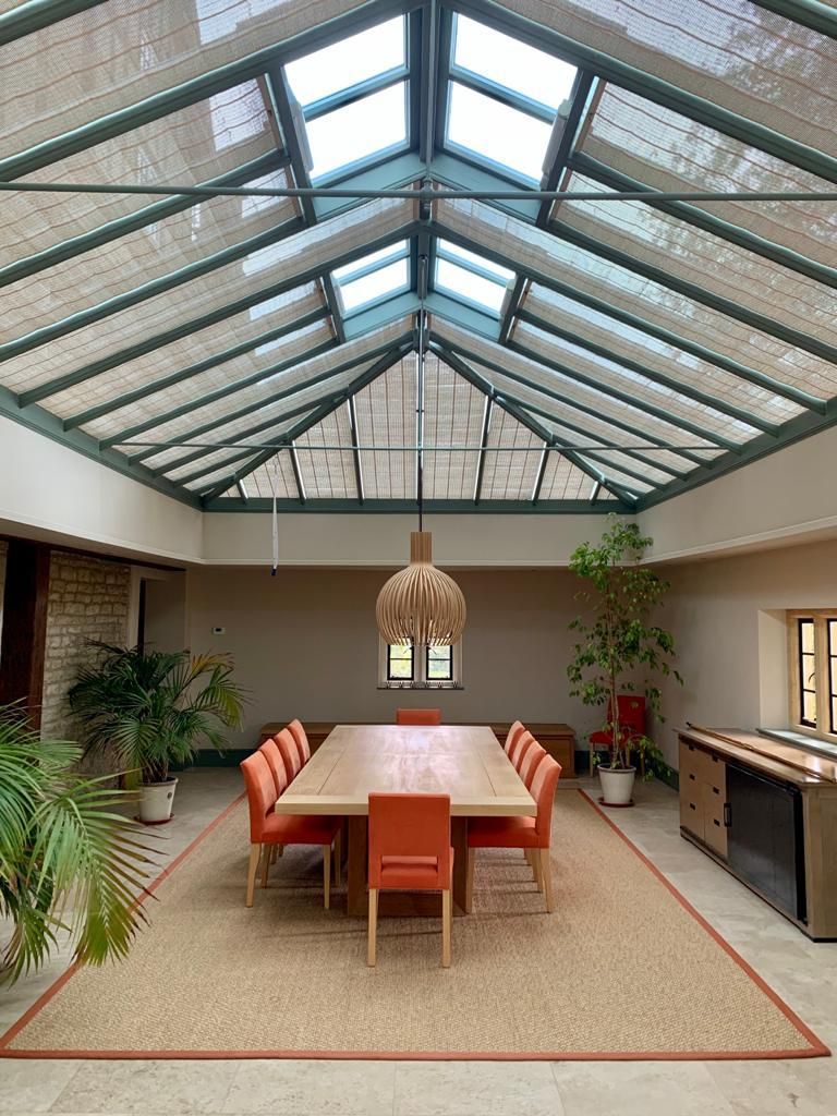 RapportInterio1's tweet photo. NEW Product! Recent installation of Pinoleum Blinds into a customer’s orangery. The blinds are individually handcrafted, they protect your plants and furniture by effectively controlling the room temperature. Find out more visit https://t.co/mA1DSNcd4G, call us 01242 604543 https://t.co/5FMp5MOLSg