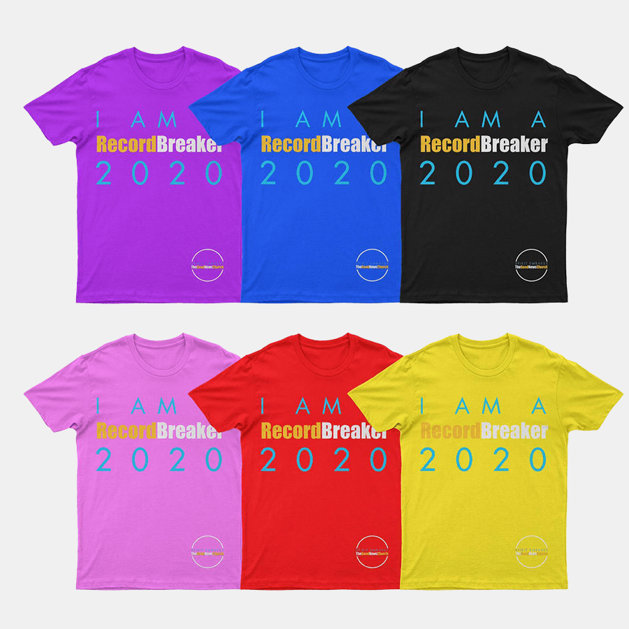 GoodNewsStore's tweet photo. Record Breaker 2020 T shirts 

Order Your T shirt Today! https://t.co/tP5pDCGNNO

#uebertangel #bebeangel #seer1 #goodnewschurch #goodnews #prophet #tshirt #church #christian #christianity #recordbreaker #2020 https://t.co/smDmjU9ggY