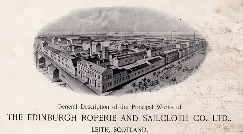 Another 1906 image from Edinburgh Collected here, showing a view over the works looking north from Leith Links towards the Forth.