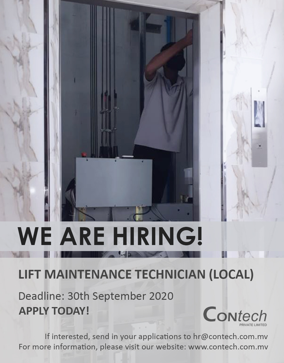 ContechLimited's tweet image. Job Vacancies at Contech Pvt Ltd
contech.com.mv/career-opportu…