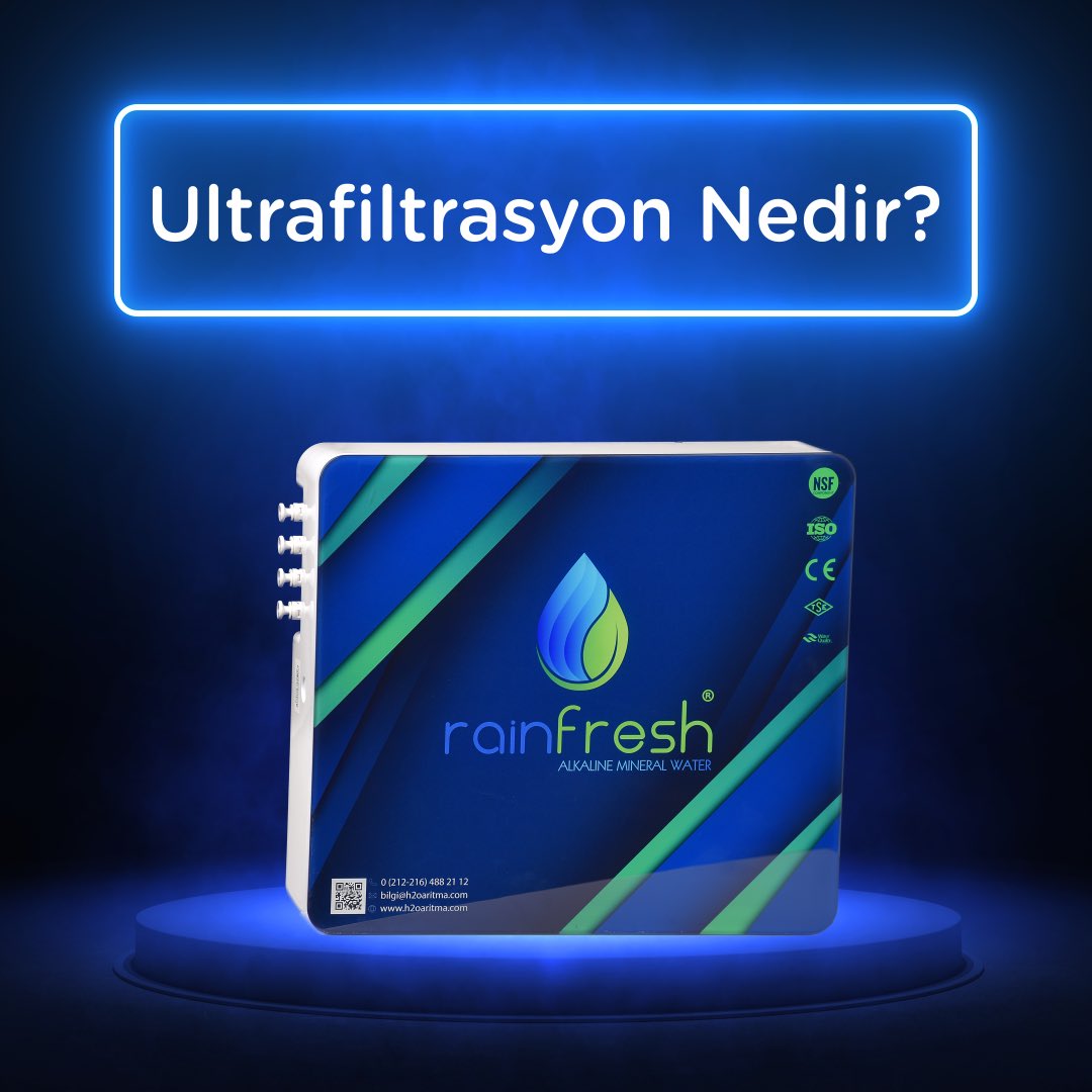 •Ultrafiltrasyon sistemleri 0,01 mikron por çapına sahip membranlar sayesinde hiçbir kimyasal madde kullanımına gerek kalmadan suyunuzdan bulanıklık, bakteri, kolloid, sit, virüs ve organik maddelerin gideriminde yüksek verimli bir filtrasyon sağlar. #su #alkalisu #suarıtma