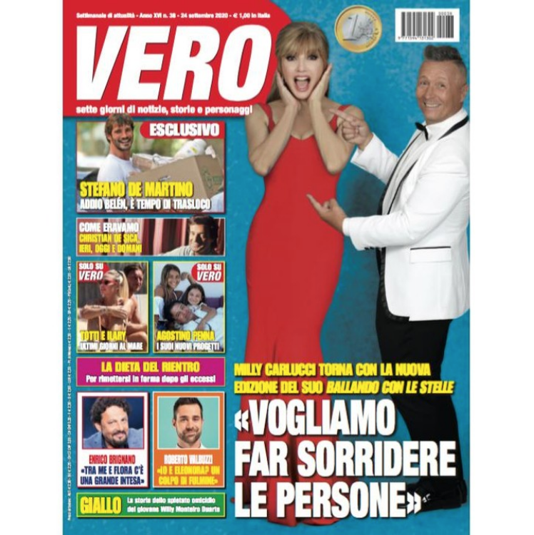 In #edicola il nuovo numero di #VERO con #MillyCarlucci  #StefanoDeMartino, #ChristianDeSica, #FrancescoTotti e #IlaryBlasi, #AgostinoPenna, #EnricoBrignano  #RobertoValbuzzi … e molto altro 😎😎😎 - #Gossip #Vip #Televisione #Spettacolo