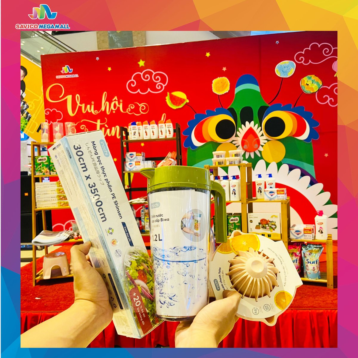 [RƯỚC QUÀ TRUNG THU🥮
Khách hàng mua sắm cộng dồn trong ngày từ 500k từ các gian hàng hợp lệ tại tầng 1, 2, 3, Ấn “Quan tâm” 𝐓𝐫𝐚𝐧𝐠 𝐙𝐚𝐥𝐨 sẽ nhận ngay một phần quà tuỳ chọn.
⏰Thời gian: 9h - 17h thứ 2 đến thứ 6 từ ngày 21/09 đến hết ngày 02/10/2020