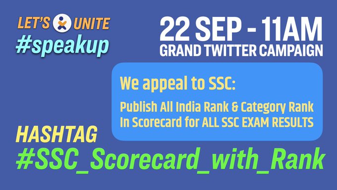 #SSC_Scorecard_with_Rank
#sscreforms
#ssc_scorcard_with_rank
#sscspeakupforsscrailwaystudents
@abhinaymaths @PMOIndia 
@GaganPratapMath