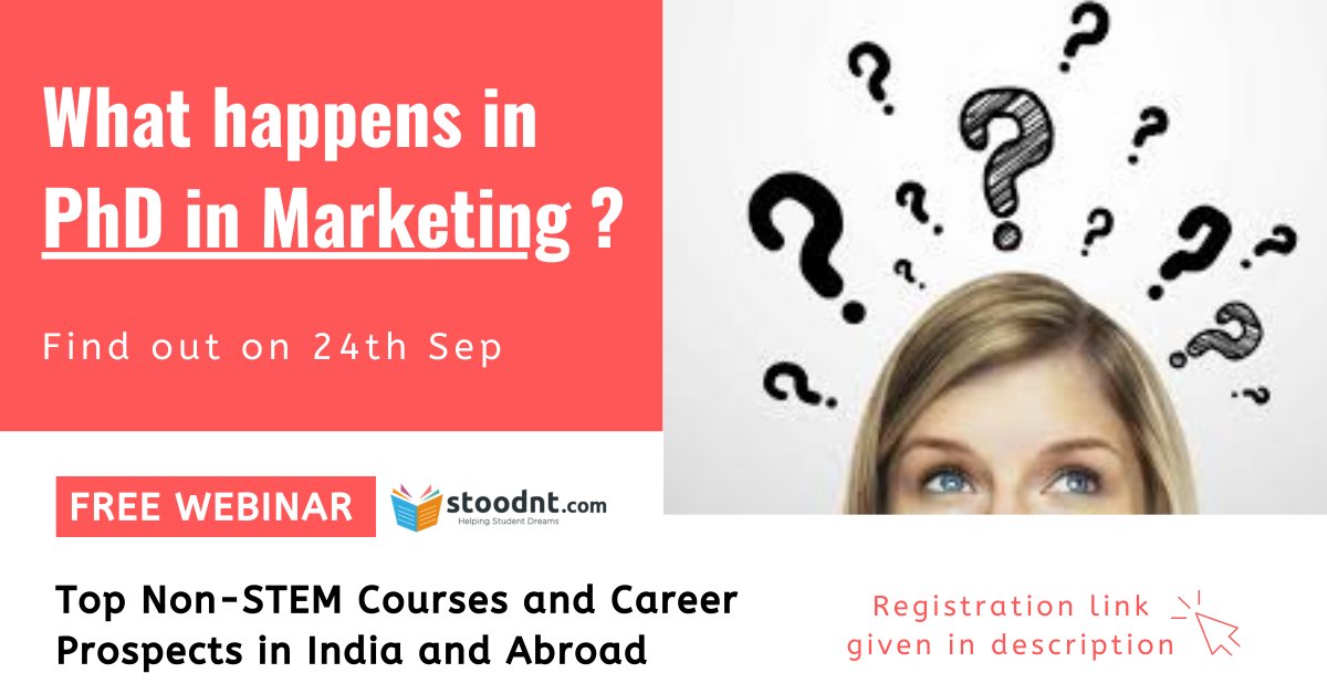 teamstoodnt's tweet photo. #FreeWebinar | PhD in Marketing &amp; Strategy

Speaker: Prasenjit Saha
PhD Scholar (Italy), MBA (Korea), PG (Canada)

24th Sep | 6:30 PM

Don't miss, Enroll here: https://t.co/pGQFlDE9yS

#Studyabroad #nonstem #collegeadmissions #marketing #phd #ivyleague #careertips #Careeradvice https://t.co/bz2rgbDFoa