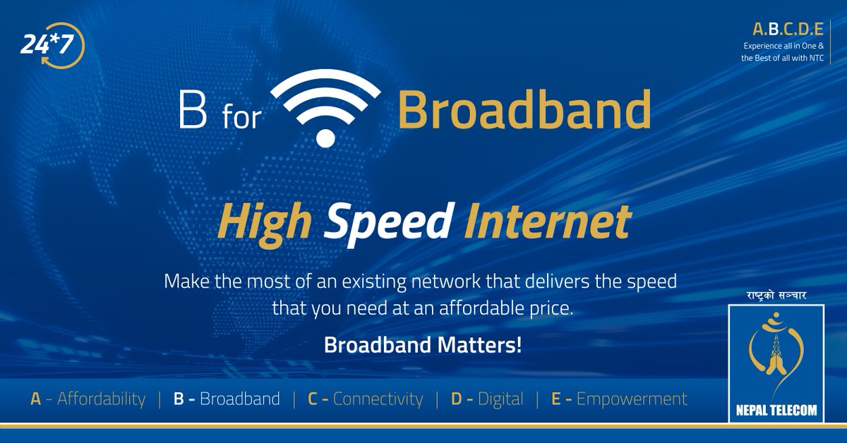 Surf, surf, surf!
Why not with a high-speed internet?
#BroadbandMatters 
#NepalTelecom