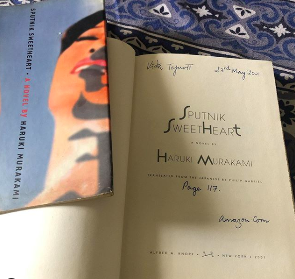 My first Murakami. I doubt he was that well-known then in India. Date of delivery: 23rd of May 2001. 19 years ago. I read the book in two days. I reread it immediately. I lost my father to death six days later. (1/6)