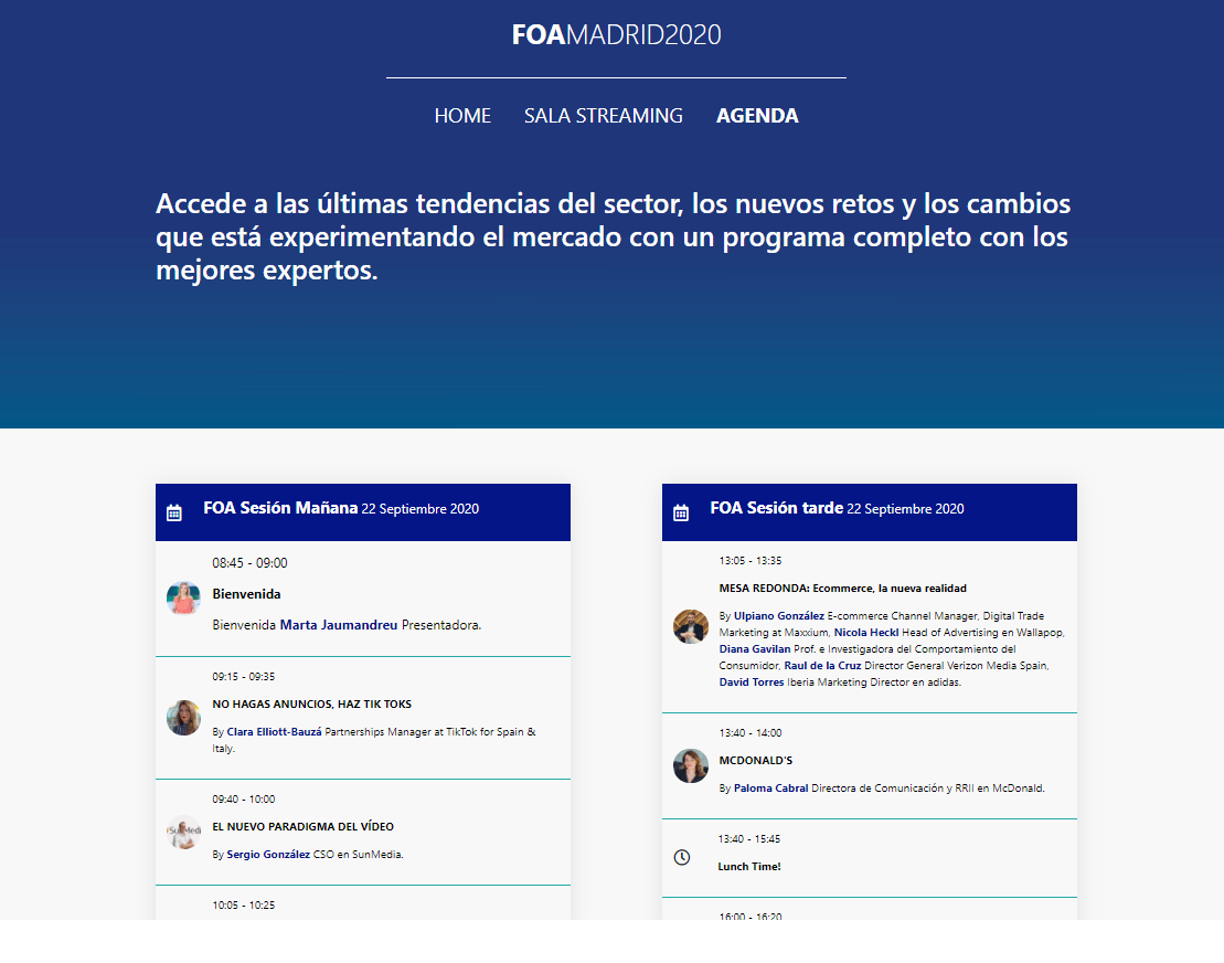 Salasplanet's tweet photo. Otro año más en #FOA2020, esta vez asistimos en remoto. Gracias a https://t.co/EChGOlfoZ9 por esta cita obligada cada año. Invitados como TikTok, Spotify, McCann Spain, etc. Nos cuentan su día a día y Best Practices del sector. I ❤️Adverstising!!!! #marketing #Publicidad https://t.co/lKF3gzGp7H