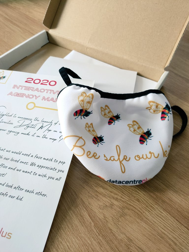 3DWTech's tweet photo. Thank you for the place on the agency map and for the face mask. 
@datacentreplus 
👍👌
#beekind #staysafe https://t.co/zxfB6Ru7UF