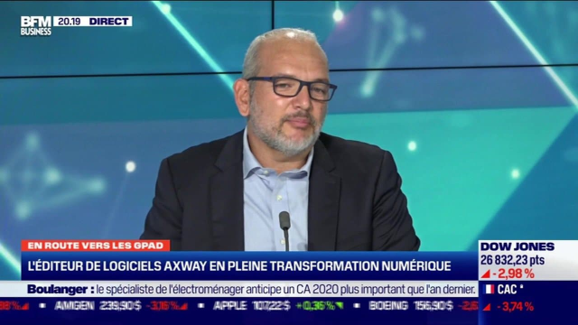#GPAD : L'éditeur de logiciels <a href="/Axway/">Axway</a> en pleine transformation numérique. <a href="/alfredsaad/">Alfred Saad</a>, DG Europe d'Axway invité sur le plateau de #TechCo avec @SCouasnonBFM et <a href="/simottel/">Frédéric Simottel</a>. #BFMBusiness #GPAD2020 #TransfoNum bit.ly/32NWPmK