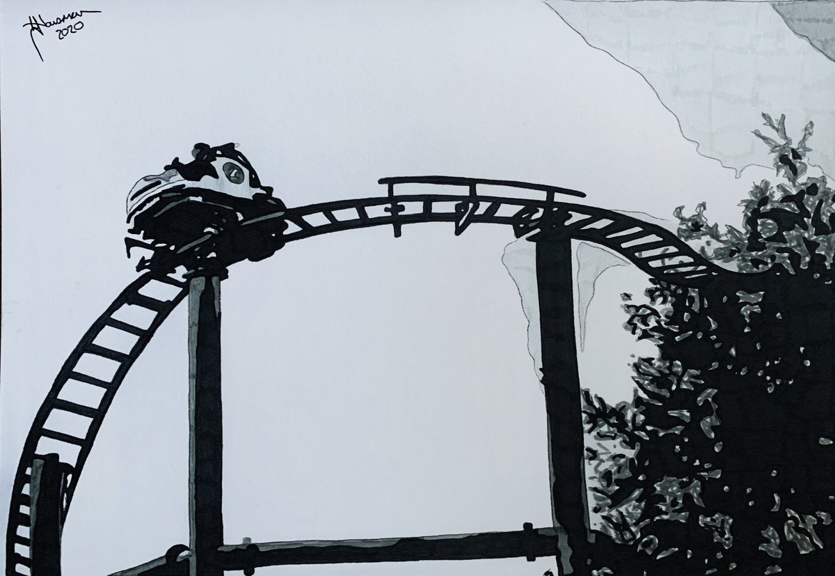 HollywoodArtLH's tweet image. #Spinball #Thrill #Ride #AltonTowers #ThemePark #Art #Artist #Artwork #FanArt #Draw #Drawing #Sketch #Ink #InkArt #InkDrawing @altontowers @TowersStreet Hand drawn using Indian ink @HollywoodArtLH