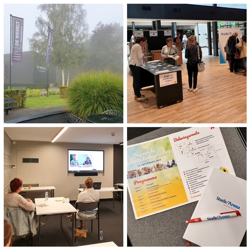 Wat fijn! Weer eens een live congres: de dag van de activiteiten begeleiding! alles tot in de puntjes geregeld bij <a href="/DeWerelt/">Congrescentrum De Werelt</a> straks mag ik de workshop angst &amp; onrust bij #dementie verzorgen. #zinin
<a href="/StudieArena/">StudieArena</a>