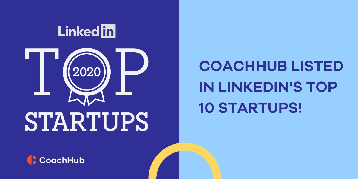 Mening jeg fandt det affjedring CoachHub on Twitter: "The LinkedIn Top Startups have just been revealed and  we are thrilled to not only be amongst the top 10, but to be the youngest  company included in the