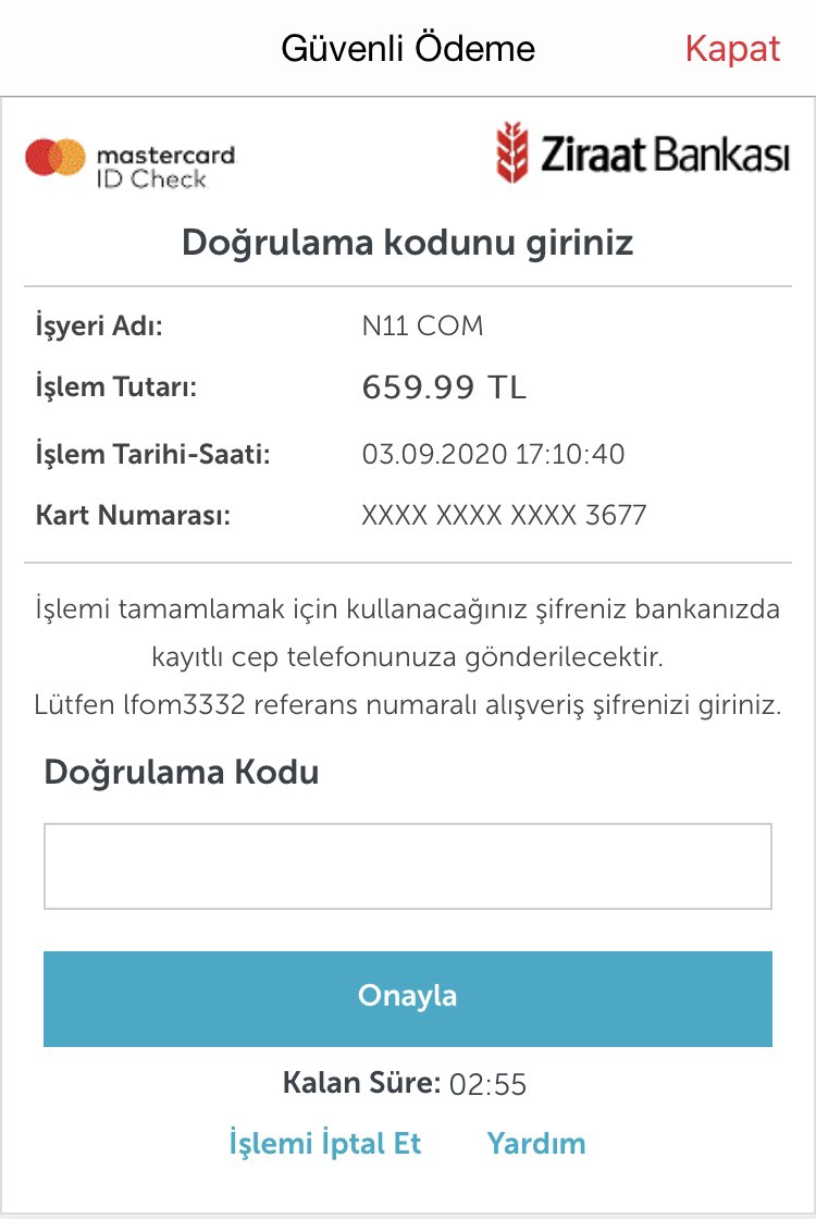 #GOGüvenliÖde’den sonra #3DSecure ekranlarımızı da 
2️⃣1️⃣ üyemiz için yeniledik, mobil📱uyumlu olmasını sağladık. @BayBayNakit <a href="/Fast_And_Secure/">BKM Fast&Secure</a>