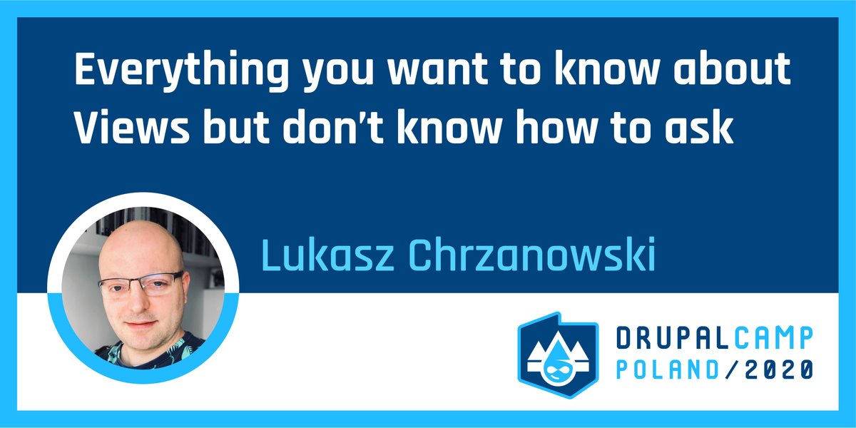 DrupalCampPol's tweet image. Join @lukasz4coders session at #DrupalCamp to learn more about Views which are one of the most interesting elements of using #Drupal's enormous possibilities.