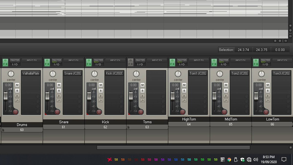 Temperature readout (at the bottom of the screen) for the 16 cores on my new studio PC

#johncologon #recordingstudio #musiccomputer #musician #follow #followme