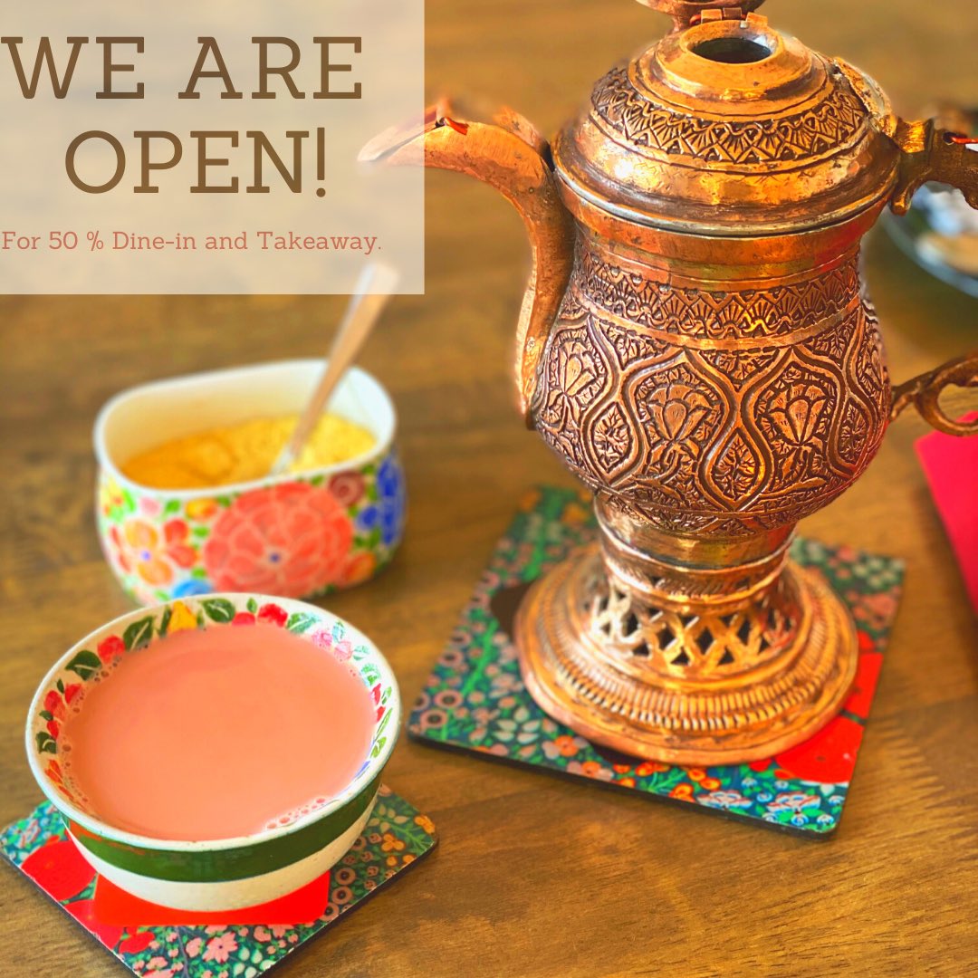 RoohiNazki's tweet photo. We are open. With 50 % dine-in and Takeaway.
We request you to cooperate with the staff regarding safety measures.
#chaijaa #reopenedwithcare #reopenedforbusiness #safetyfirst https://t.co/oGUl6rC9Vt
