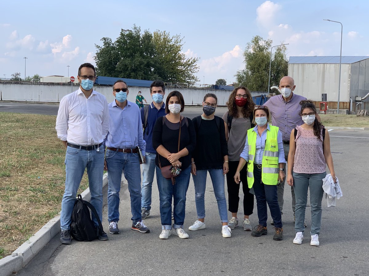 ⁦@UnivPoliMarche⁩ and ⁦@UniVerona⁩ teams visiting Modena and Lugo used #water treatment plants managed by ⁦@GruppoHera⁩ to present results on #carbonfootprint and #resourcerecovery innovation activities