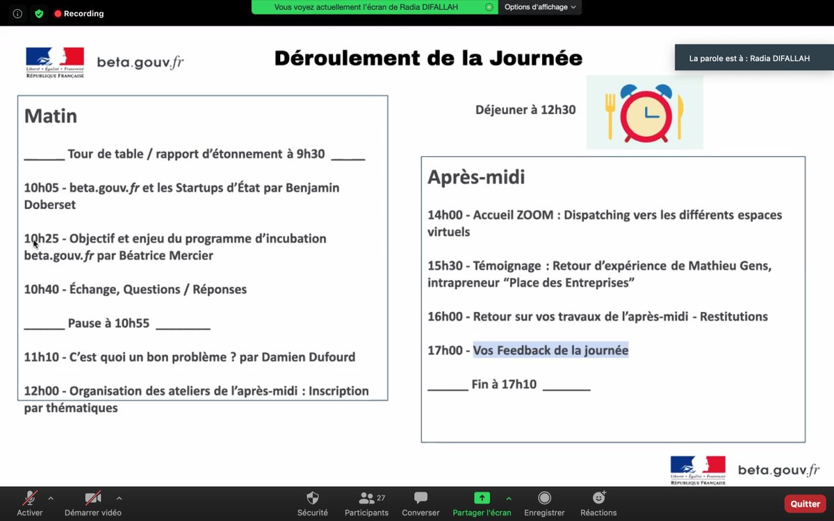 AlphaGouv's tweet photo. La formation Alpha de @BetaGouv est de retour ! 
Spéciale #investigation mais aussi spéciale #Covid, + de 30 personnes sur zoom avec 6 coachs sur cette journée intense pour découvrir les Startups d'État et comment identifier &amp; tenter de résoudre un problème de politique publique. https://t.co/9vW1nbPDMv