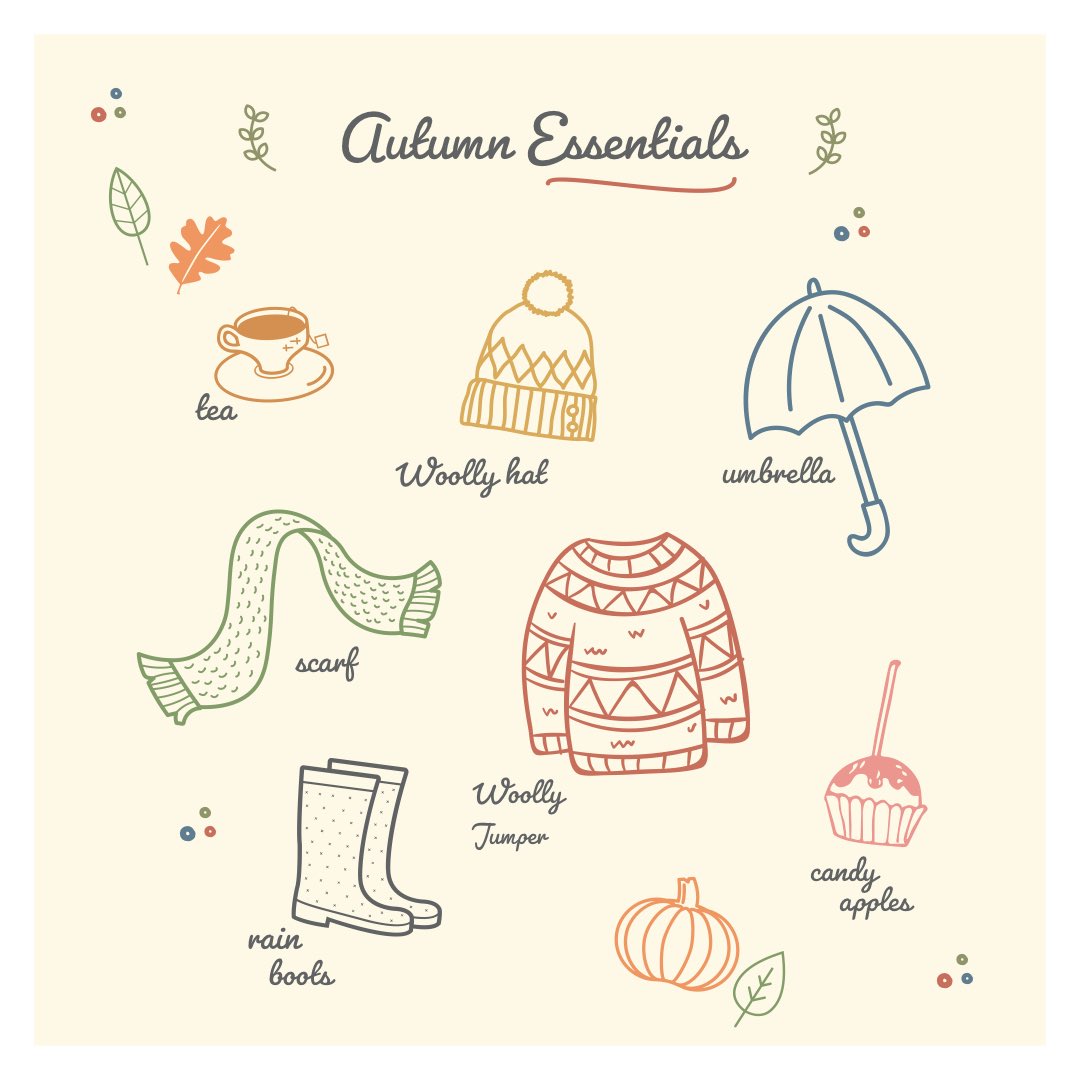 Streamlinekent's tweet photo. Autumn is here! 🍂🍁🌰🎃🕸 have you got the essentials? 😉 #autumn #fullofcolour #chilly #jumper #umbrella #pumpkin #cuppa https://t.co/gPrKC4UpRy