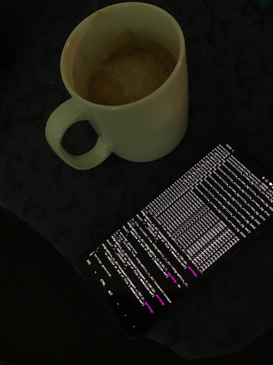 marioskar's tweet image. Building Mario 64 natively for my phone. ON my phone. #geekoverload #donttellnintendo #noemulation