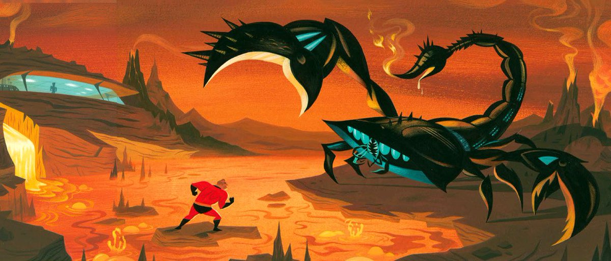 ani_obsessive's tweet photo. Visual development art by Lou Romano for The Incredibles (2004), dir. Brad Bird, Pixar Animation Studios https://t.co/HLIXoxiDH4