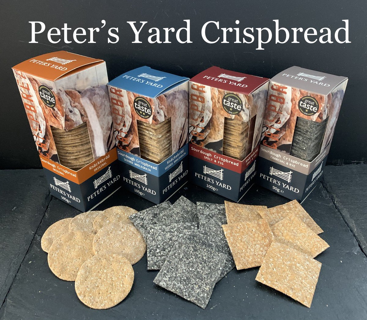 CheeseManSussex's tweet photo. As well as vast range of #cheeses available from us we also carry a selection of #cheese #wafers &amp; #Biscuits to accompany your #cheeseboard And #new to us we have a selection of @PetersYard #sourdough #crispbreads now available Ask your #salesman or contact us for more details https://t.co/MezUo0oTpm