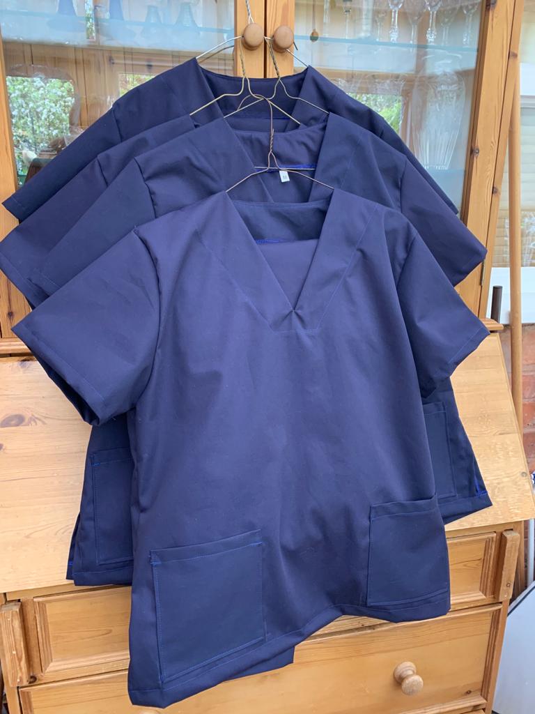BrumScrubs's tweet photo. "I’m Jenny and I’ve been volunteering for #BrumScrubs since May. I’ve mostly been making scrubs, my husband and son cut out and overlock for me. If I had to take one project to a desert island, it would definitely be a knitted jumper!"

Thank you for all your hard work Jenny 💕 https://t.co/88yWZfnJjr